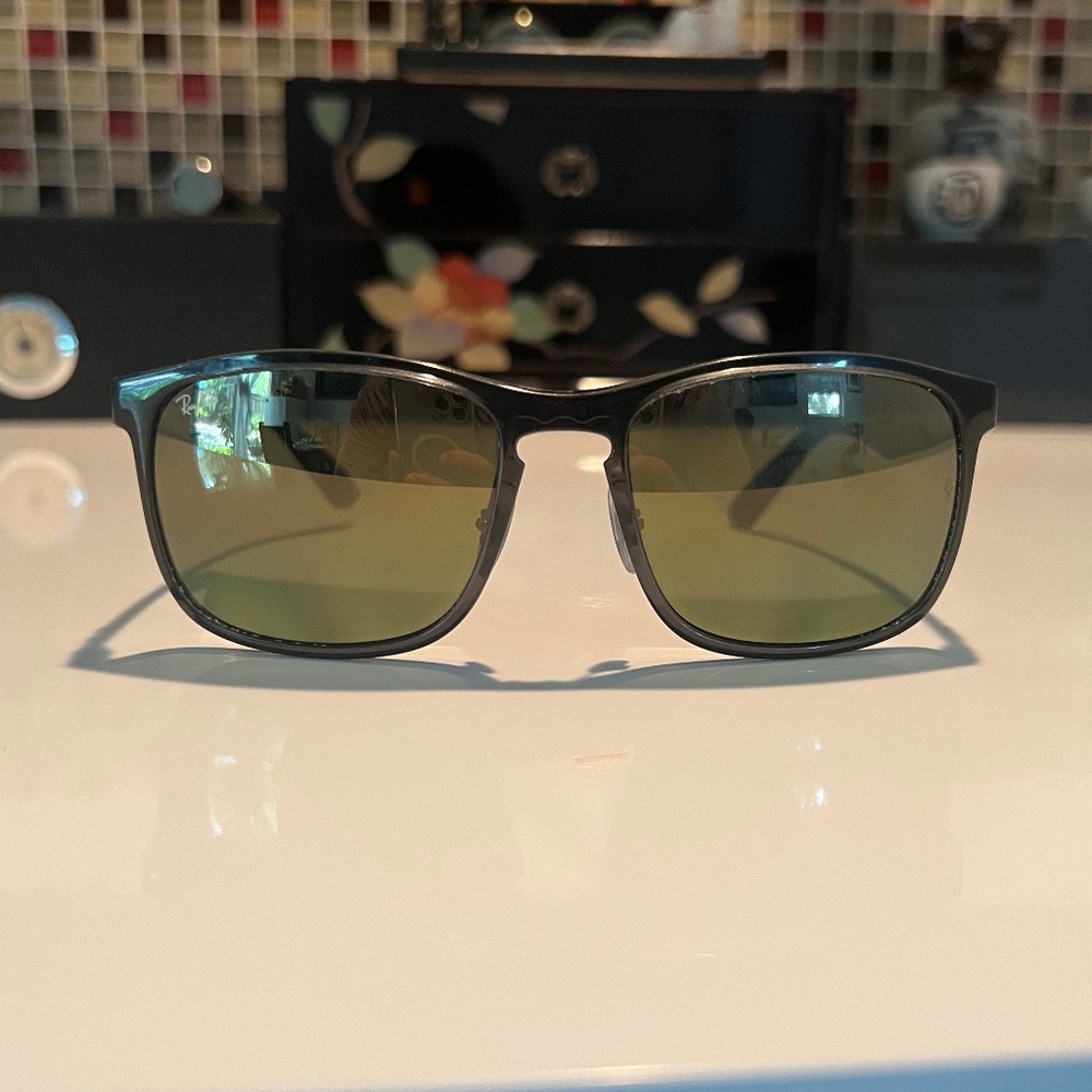 COPY - COPY - Black Ray-Ban P Chromance Polarized Sunglasses